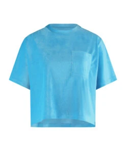 Rib Velours Top - Blue 10 Rib Velours Top - Blue -Deals Bare Bralettes Store 203212 5