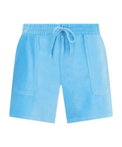 Velours Rib Shorts - Blue -Deals Bare Bralettes Store 203213 5
