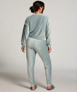 Velour Rib Jogging Pants - Blue 7 Velour Rib Jogging Pants - Blue -Deals Bare Bralettes Store 203218 4 scaled