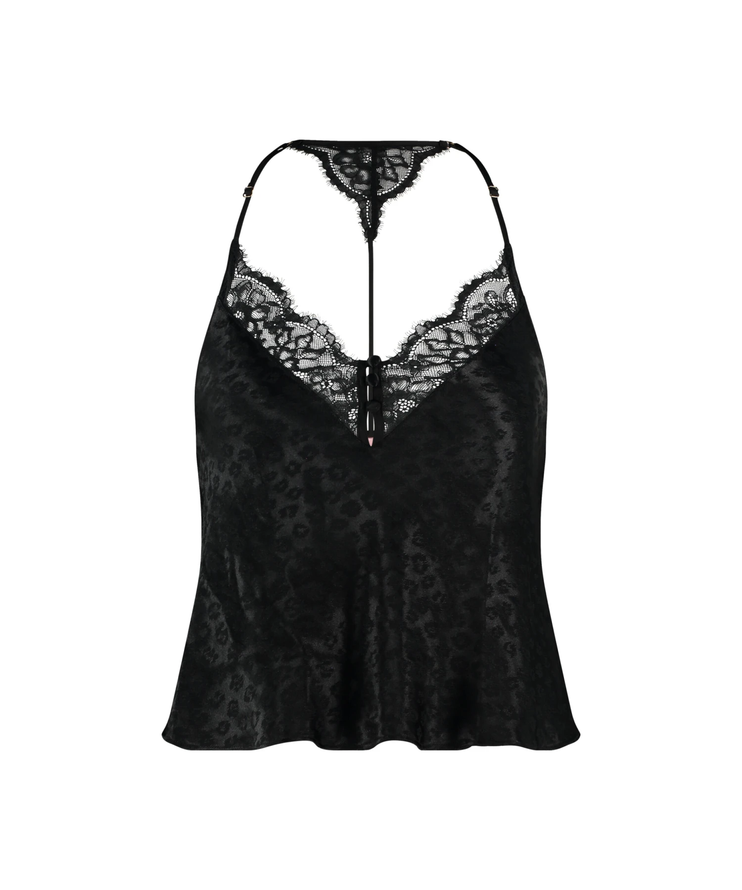 Leopard Cami Top - Black 5 Leopard Cami Top - Black - Image 5