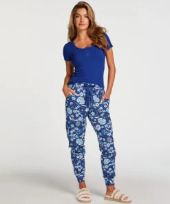 Tall Jersey Pyjama Pants - Blue