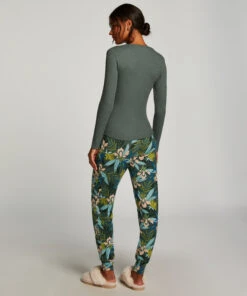 Tall Jersey Pyjama Pants - Green -Deals Bare Bralettes Store 203245 4