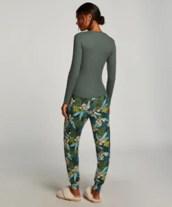 Tall Jersey Pyjama Pants - Green -Deals Bare Bralettes Store 203245 4 scaled