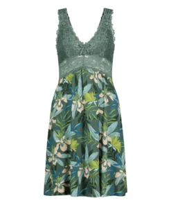 Nora Lace Slip Dress - Green -Deals Bare Bralettes Store 203257 5 scaled