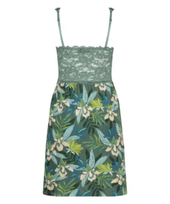 Nora Lace Slip Dress - Green -Deals Bare Bralettes Store 203257 6 scaled