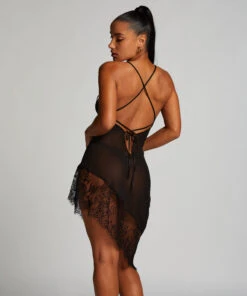 Ellie Slip Dress - Black -Deals Bare Bralettes Store 203258 4