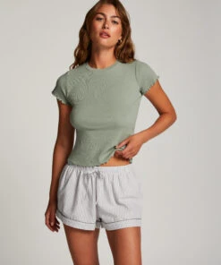 Cotton Shorts - Green