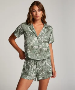 Pyjama Shorts - Green