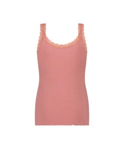 Ribbed Lace Singlet - Pink 11 Ribbed Lace Singlet - Pink -Deals Bare Bralettes Store 203300 6