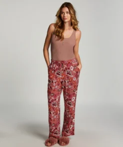 Woven Pyjama Pants - Pink
