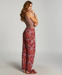 Woven Pyjama Pants - Pink -Deals Bare Bralettes Store 203308 4