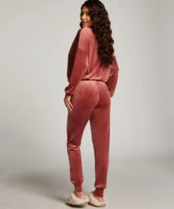Velours Jogging Pants - Pink -Deals Bare Bralettes Store 203310 4