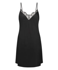 Satin Slip Dress - Black -Deals Bare Bralettes Store 203312 5