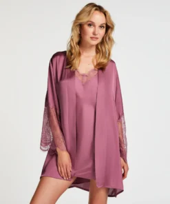 Satin Kimono - Purple -Deals Bare Bralettes Store 203313 3 scaled