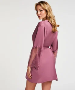 Satin Kimono - Purple -Deals Bare Bralettes Store 203313 4 scaled