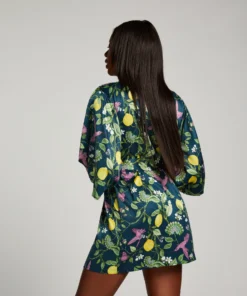 Satin Kimono - Blue -Deals Bare Bralettes Store 203315 4 scaled