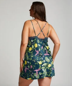 Satin Slipdress - Blue -Deals Bare Bralettes Store 203316 13