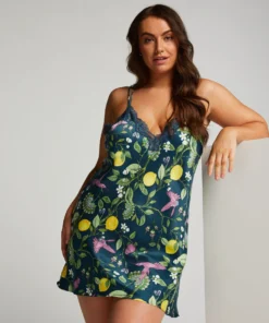 Satin Slipdress - Blue