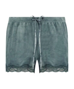 Velvet Lace Shorts - Green 8 Velvet Lace Shorts - Green -Deals Bare Bralettes Store 203334 5