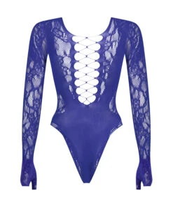 Statement Bodysuit - Blue -Deals Bare Bralettes Store 203407 6