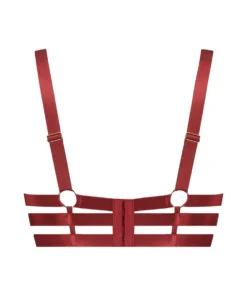 Oxana Non-Padded Longline Underwired Bra - Red -Deals Bare Bralettes Store 203448 6 scaled