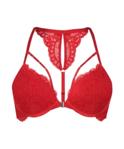 Mariah Padded Underwired Push-Up Bra - Red -Deals Bare Bralettes Store 203559 5 scaled