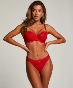 Mariah Non-Padded Underwired Bra - Red -Deals Bare Bralettes Store 203560 3 scaled