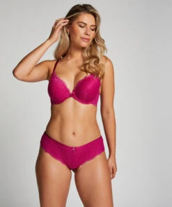 Marine Padded Underwired Push-Up Bra - Pink 8 Marine Padded Underwired Push-Up Bra - Pink -Deals Bare Bralettes Store 203579 3