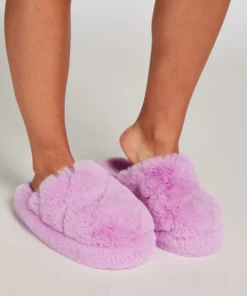 Madeline Fur Slippers - Purple