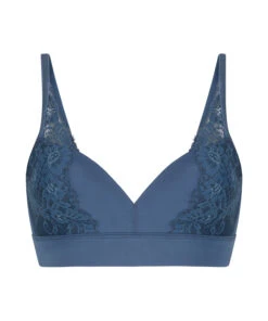 Lidia Padded Non-Wired Bra - Blue -Deals Bare Bralettes Store 203861 5