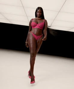 Isabelle Non-Padded Underwired Bra - Pink -Deals Bare Bralettes Store 203871 17