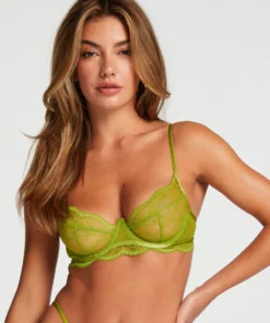 Isabelle Non-Padded Underwired Bra - Green