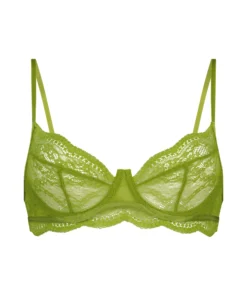 Isabelle Non-Padded Underwired Bra - Green -Deals Bare Bralettes Store 203878 5 scaled