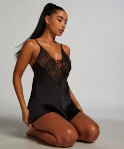 Kaely Slip Dress - Black