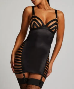 Brooke Slip Dress - Black