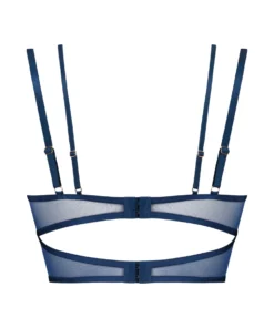 Constance Non-Padded Underwired Longline Bra - Blue -Deals Bare Bralettes Store 204034 6 scaled