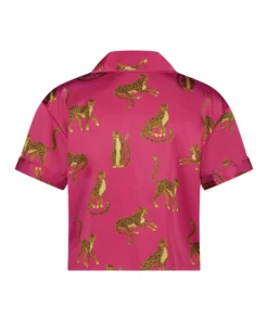 Satin Short-Sleeved Jacket - Pink -Deals Bare Bralettes Store 204056 6 scaled