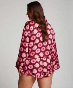 Satin Long-Sleeved Jacket - Purple -Deals Bare Bralettes Store 204110 13 scaled