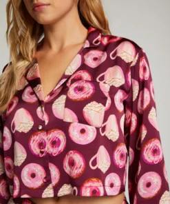 Satin Long-Sleeved Jacket - Purple -Deals Bare Bralettes Store 204110 2 scaled