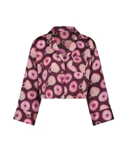 Satin Long-Sleeved Jacket - Purple -Deals Bare Bralettes Store 204110 5 scaled