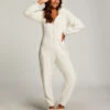 Fleece Onesie - White