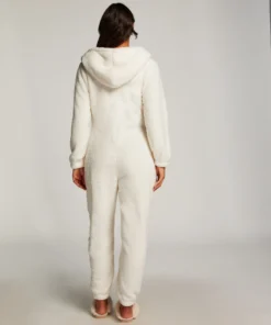 Fleece Onesie - White -Deals Bare Bralettes Store 204165 4 scaled