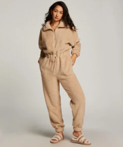 Fleece Onesie - Beige