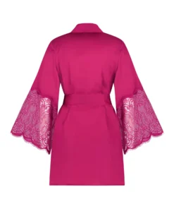 Satin Kimono - Pink -Deals Bare Bralettes Store 204176 6 scaled