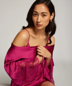 Satin Kimono - Pink