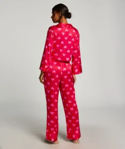 Satin Trousers - Red -Deals Bare Bralettes Store 204178 4 scaled