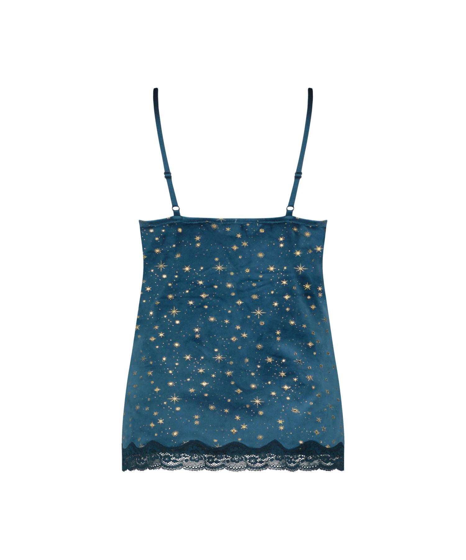Velvet Lace Cami - Blue 6 Velvet Lace Cami - Blue - Image 6