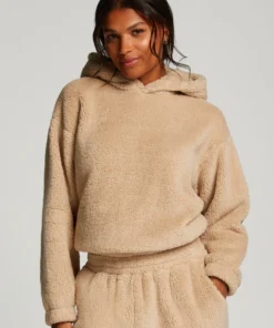 Snuggle Hoodie Fleece - Beige