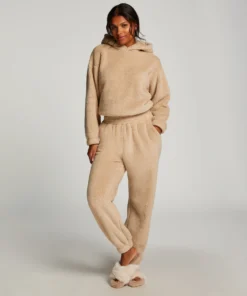 Snuggle Fleece Joggers - Beige