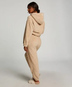 Snuggle Fleece Joggers - Beige 7 Snuggle Fleece Joggers - Beige -Deals Bare Bralettes Store 204182 4